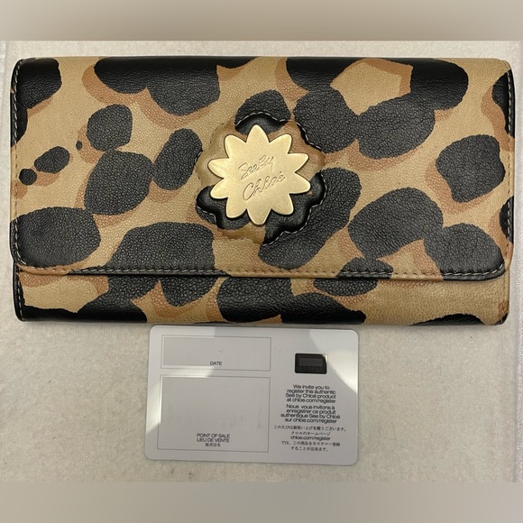 “See By Chloe” Authentic Vintage Leopard Print Long Wallet - Picture 16 of 16